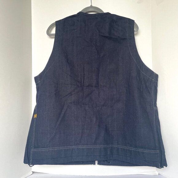 Men's Black Utility Vest - Picture 3 of 8